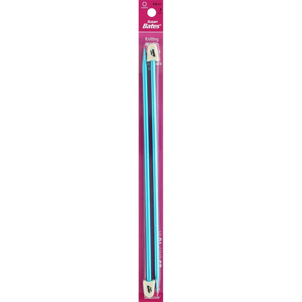 Craft Supplies, Metal, Art & School, 10", Bates, Silvalume, Aluminum, Knitting Needles, #8, 583709
